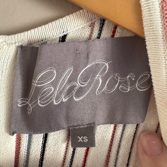 Lela Rose Striped Ponte Mini Sleeveless Tank Dress in Multicolor Extra Small - Picture 4 of 9